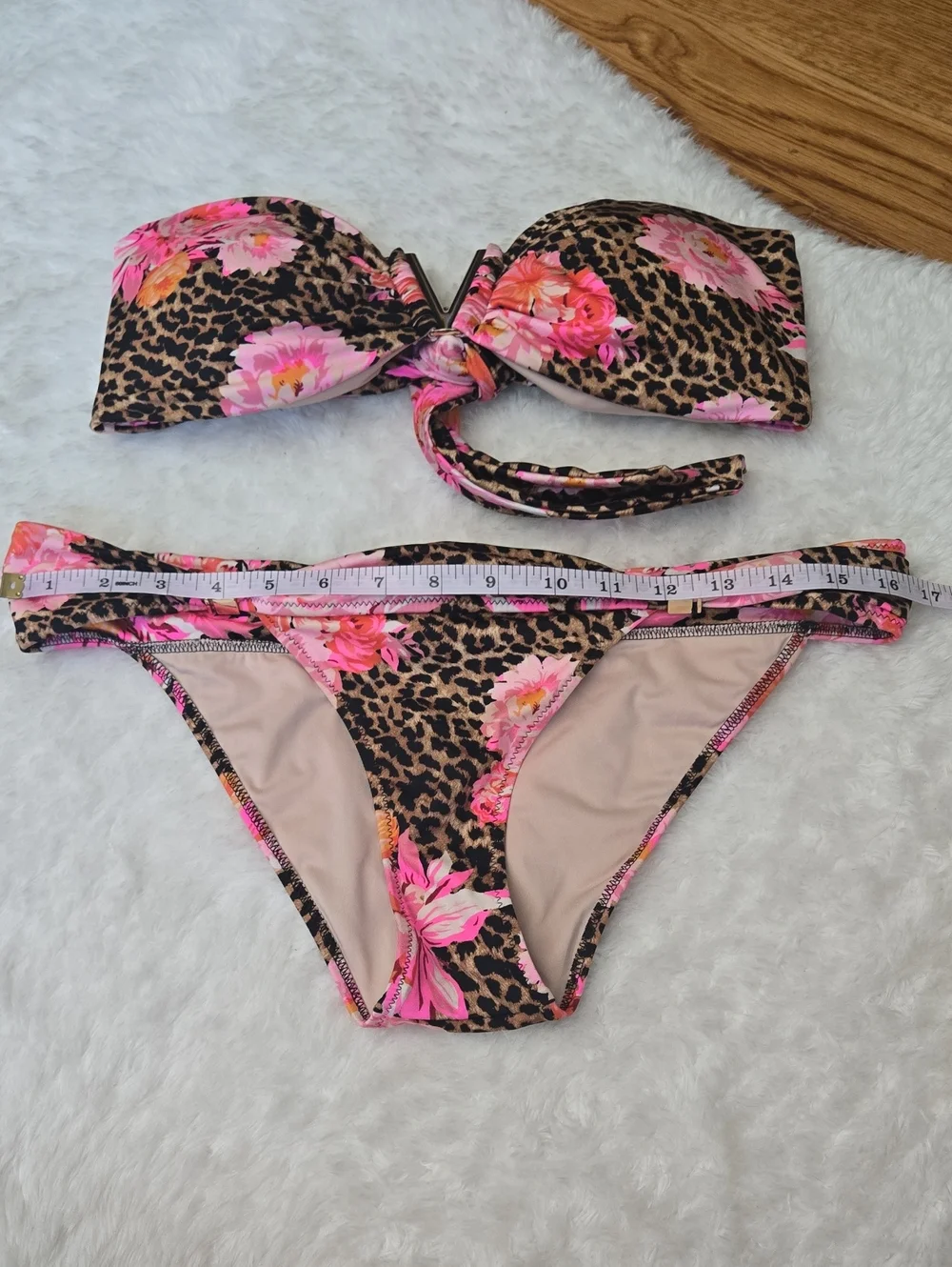 Victoria's Secret Floral Bikini Set, Womens Size Medium